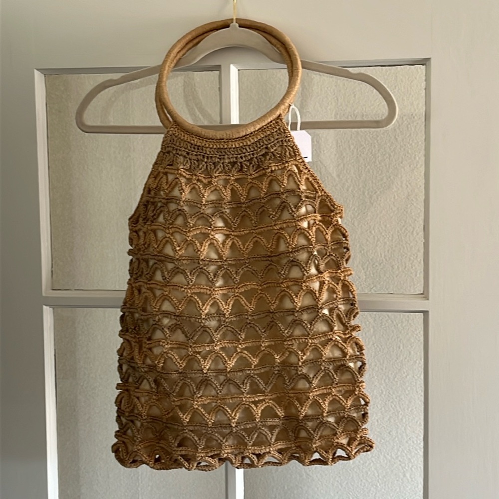 Vintage Macrame Bag - image 1